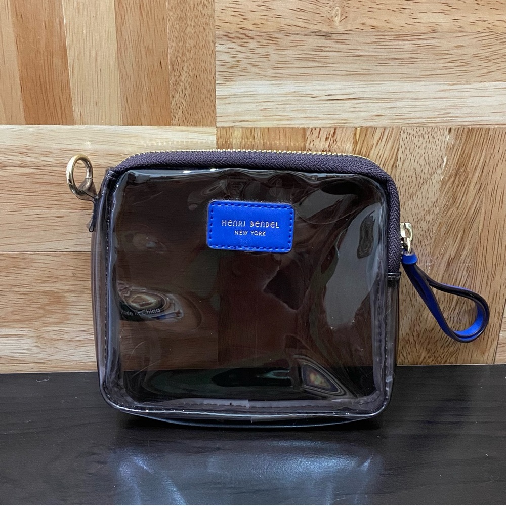 HENRI BENDEL Clear Travel Pouch Makeup Bag Wallet